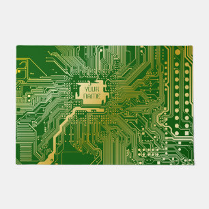Tapete Eletrônicos de placa-mãe em circuito monograma C