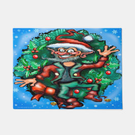 Tapete Elf de Natal com Wreath
