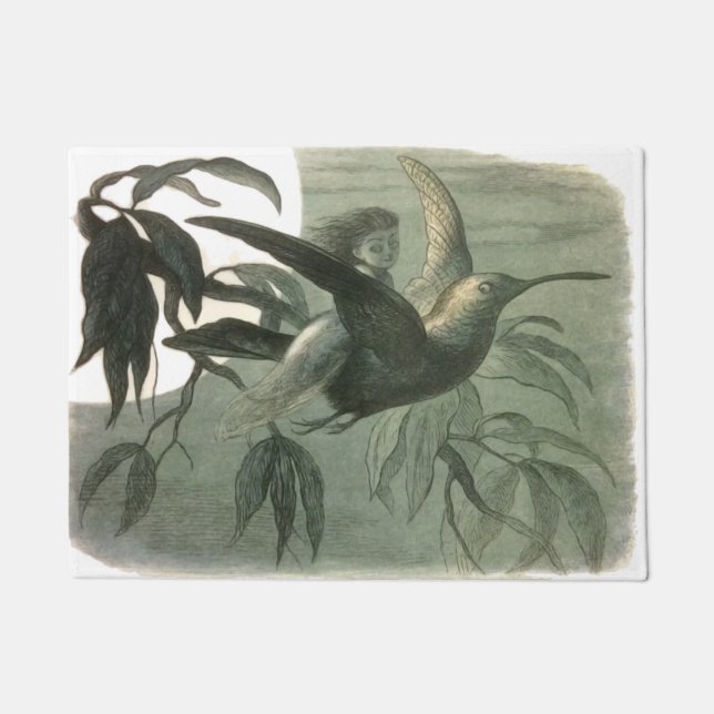 Tapete Elf Fairies Elves Moon Night Bird Voando (Frente)