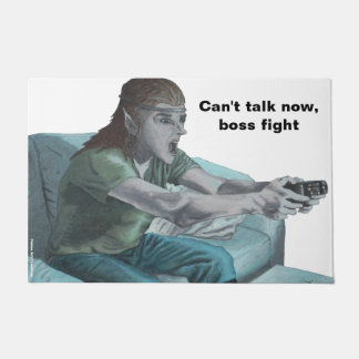 Tapete Elf Video Gamer Boss Fight Door Mat