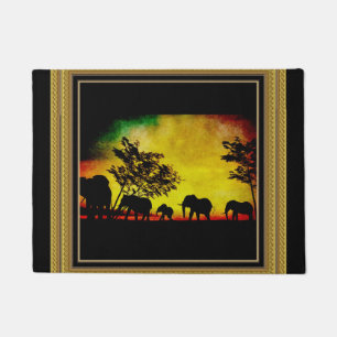 Tapete Elphants Sunset Door Mat