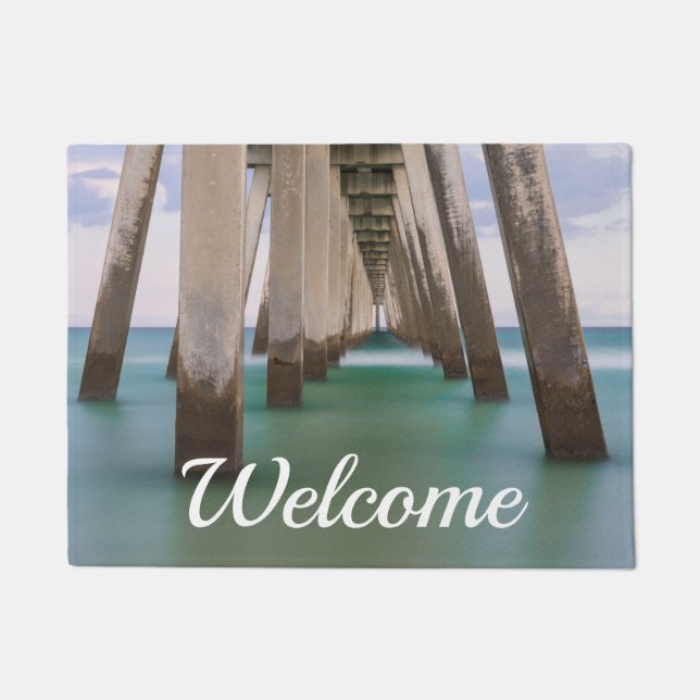 Tapete Em Navarre Beach Pier Doormat (Frente)
