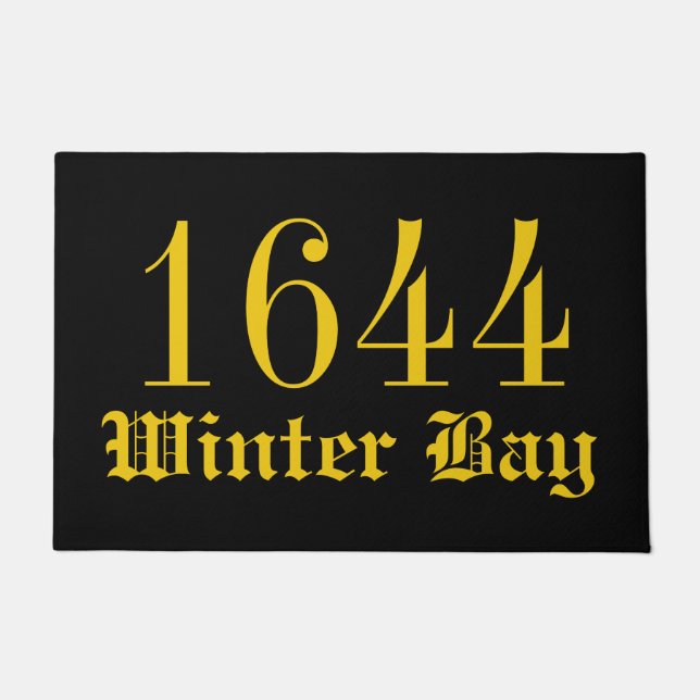 Tapete Endereço Bem-vindo Porta Mat (Frente)