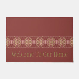 Tapete Ênfase Floral Verde rosa Padrão