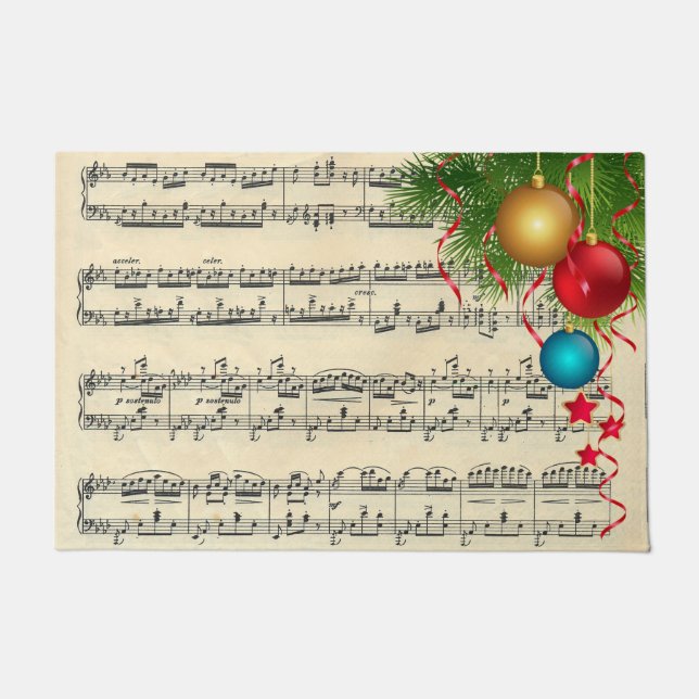 Tapete Enfeites de natal Na Música (Frente)