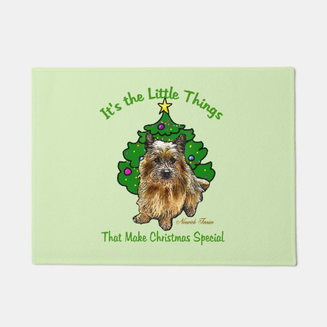 Tapete Enfeites de natal Norwich Terrier Lovers (Frente)