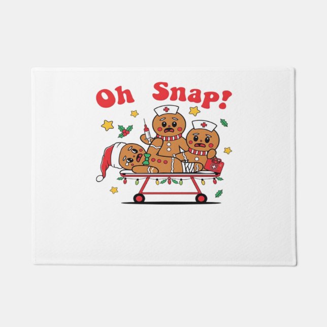 Tapete Enfermeira de Natal da Enfermeira de Gingerência C (Frente)