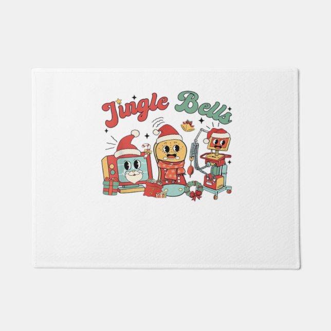 Tapete Enfermeira Jingle Bells, Enfermeira de Natal, Chri (Frente)