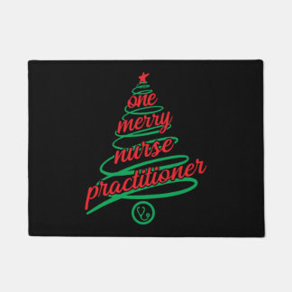 Tapete enfermeiro de Natal, uma feliz