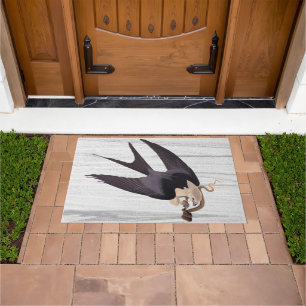 Tapete Engolir o Hawk Tailandês com Cobra na Cinza russa