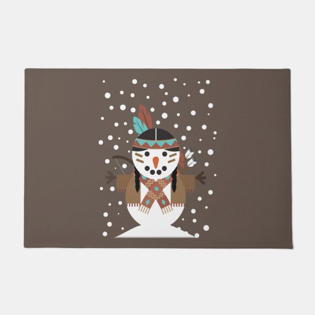 Tapete Engraçada decoração de árvores de natal nativas am (Frente)