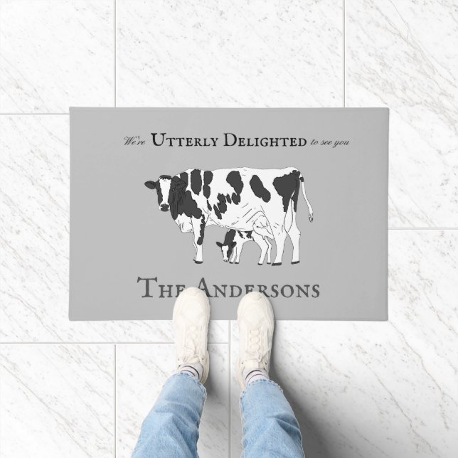 Tapete Engraçada Porra de Boas-vindas do Cow Calf (Interior)