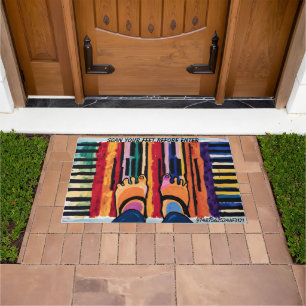 Tapete Engraçado Barcode Doormat