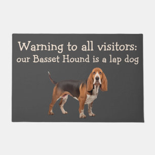 Tapete Engraçado Basset Hound Theme House Pet Humor Mat