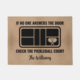 Tapete Engraçado Bem-vindo, Amantes de Pickleball para Pe
