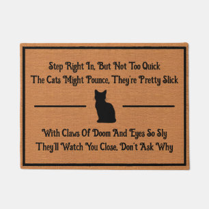 Tapete Engraçado Bobo de Humor Gato Quirky Minimalista Ru
