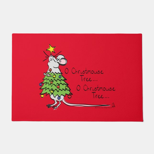 Tapete Engraçado Cartografia de Árvore de Mouse Bonito de (Frente)