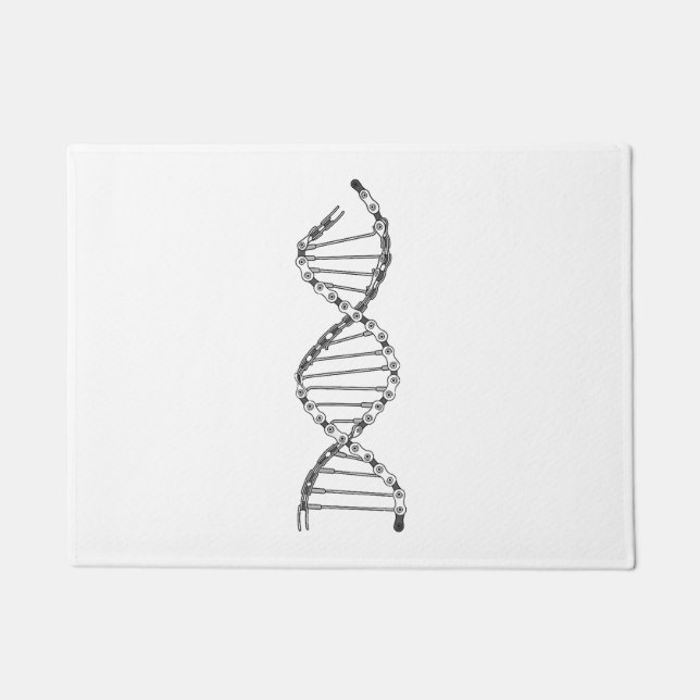 Tapete Engraçado DNA ciclando Bicicleta Corrente Montanha (Frente)