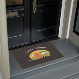 Tapete Engraçado Eu Dormir Em Torno Do RV Camper Dark