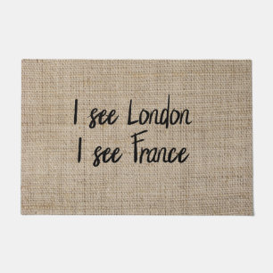 Tapete Engraçado Eu Vejo Londres Eu Vejo França