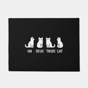 Tapete Engraçado Gatinho Un Deux Trois Gato Negro Engraça