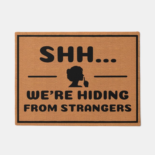 Tapete Engraçado Introdução ao Humor Rustic Brown Minimal (Frente)