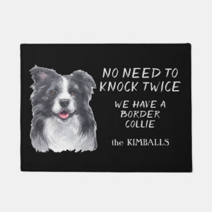 Tapete Engraçado Não Precisar Bater Na Porta Da Collie