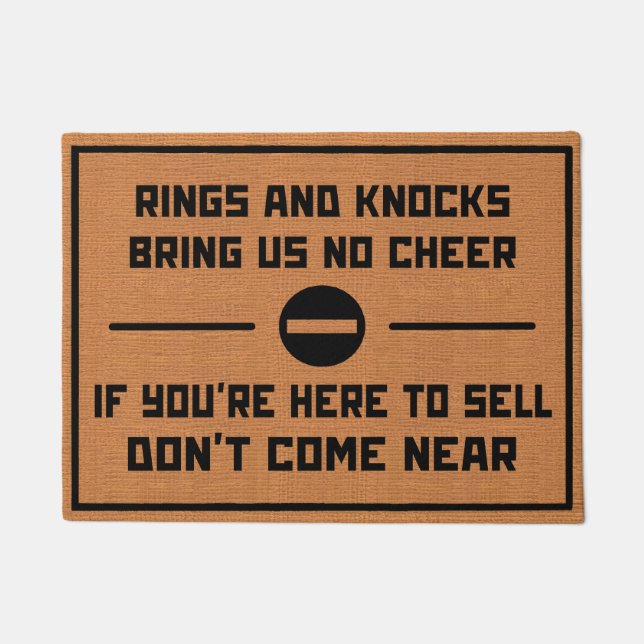 Tapete Engraçado Não Solicitando Humor Rustic Brown Intro (Frente)