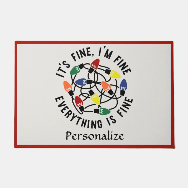 Tapete Engraçado Natal, Fala Férias Humor (Frente)