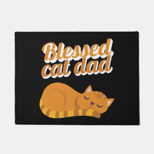 Tapete Engraçado Pai Laranja De Gato De Gato Felino