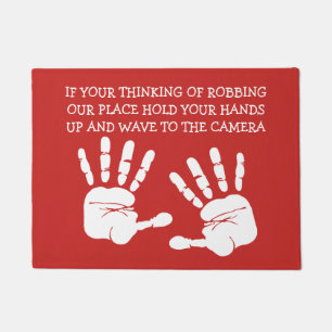 Tapete Engraçado Piada de segurança indesejável