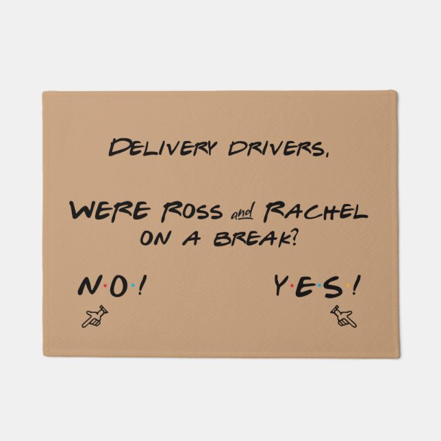 Tapete Engraçado Porta de Perguntas (Frente)