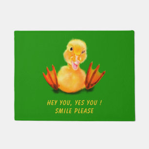 Tapete Engraçado Porteiro Feliz - Texto Personalizado