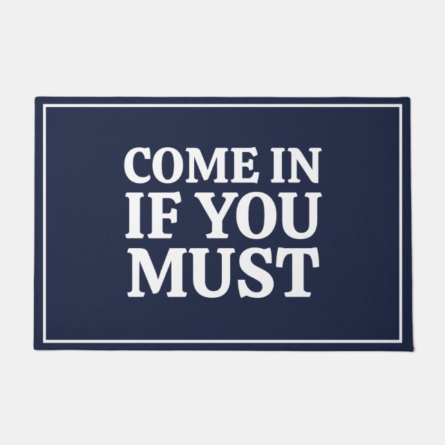 Tapete Engraçado Sarcasmo, Marinho de citação de humor az (Frente)