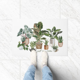 Tapete Engraçado "Só mais uma planta" Aquarela Botânica