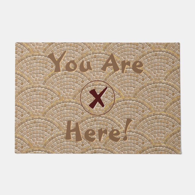 Tapete Engraçado X Marca O Ponto (Frente)