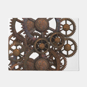 Tapete Engrenagens oxidadas do metal de Steampunk