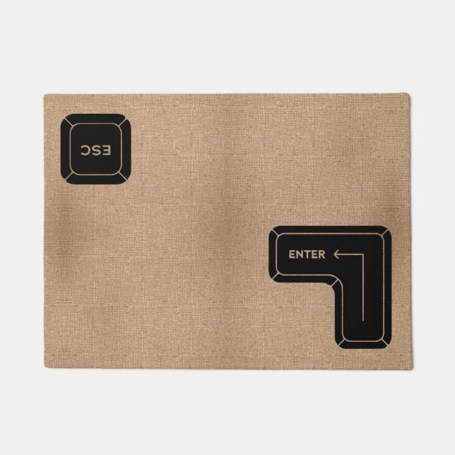 Tapete Entrar e Escape Chave Design Computador Engraçado  (Frente)