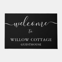 Entrevista preto e branco moderno bem-vindo