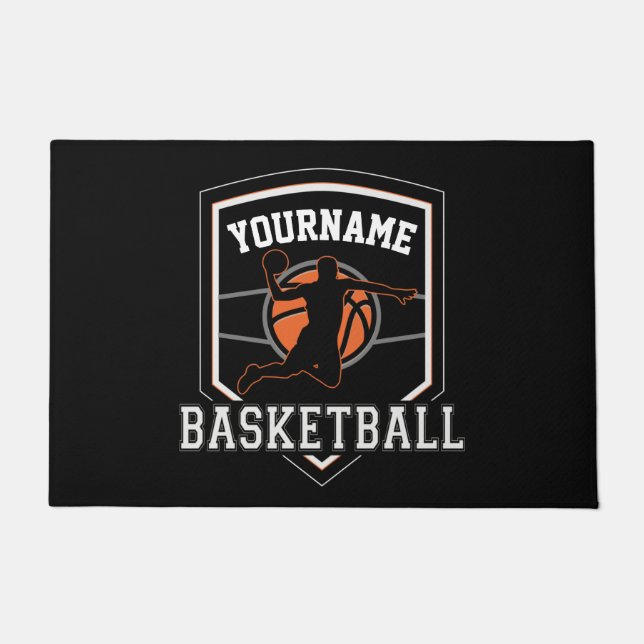 Tapete Equipe Personalizada de Jogador de Basquete (Frente)