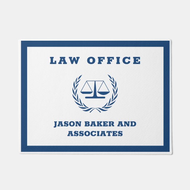 Tapete Escala Azul de Justiça (Frente)