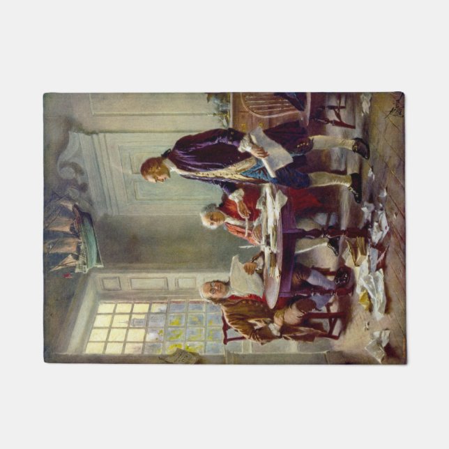 Tapete Escrevendo a Declaração de Independência (EUA) (Frente)