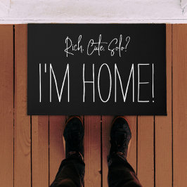 Tapete Escrita Moderna Engraçado Lar Humor Preto e Branco