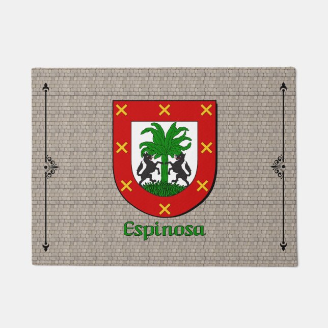 Tapete Escudo Histórico Espinosa em Cobblestone (Frente)