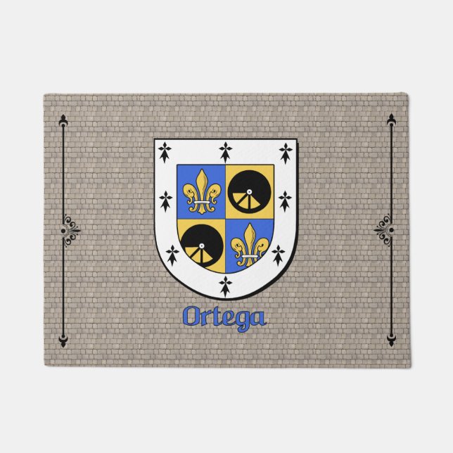 Tapete Escudo Histórico Ortega em Cobblestone (Frente)