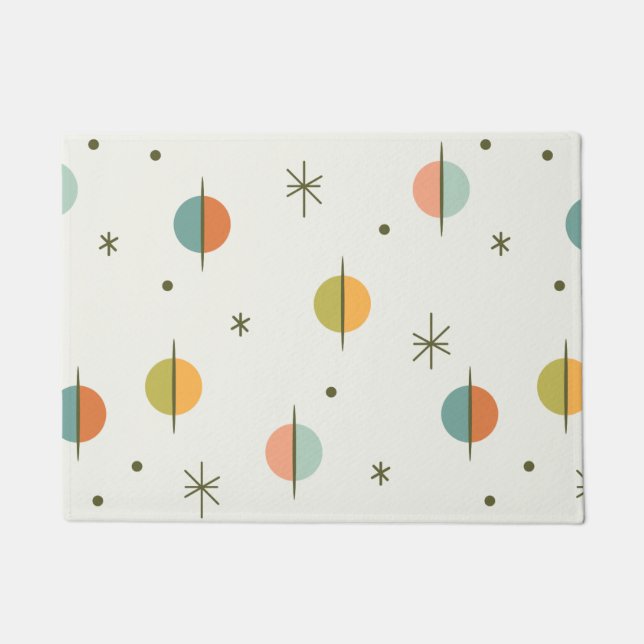 Tapete Esferas e estrelas de Abstrato moderna de meio séc (Frente)