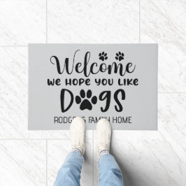 Tapete Espero que você goste de cachorros
