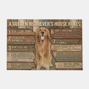 Tapete Espero Que Você Goste De Ouros Doormat, Ouro Retr