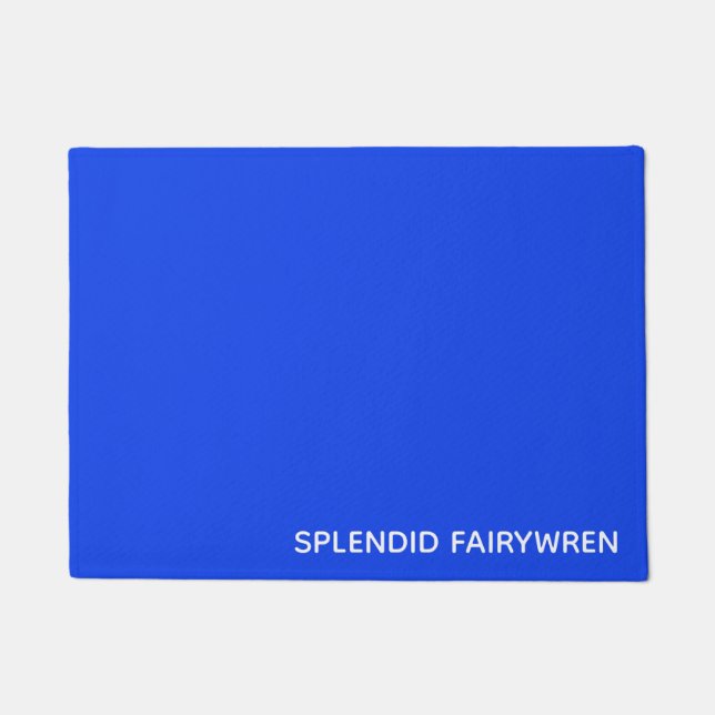 Tapete Esplêndido Nome de Cor Azul Fairywren (Frente)