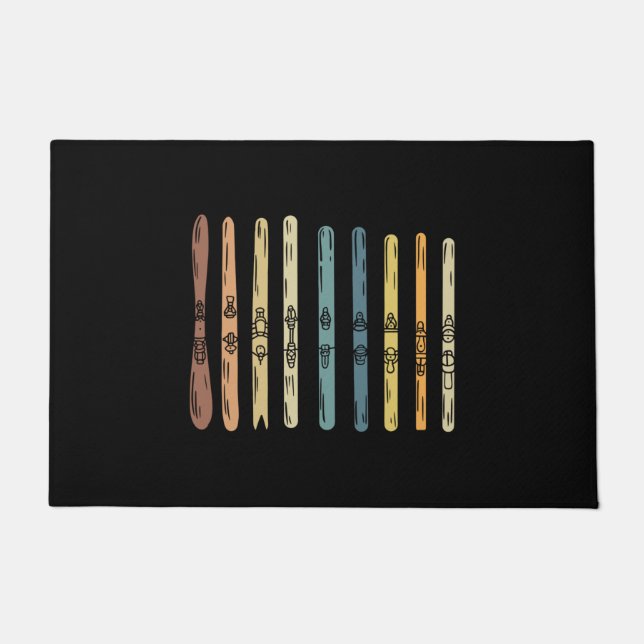 Tapete Esqui - Coleção de conselhos de esqui (Frente)